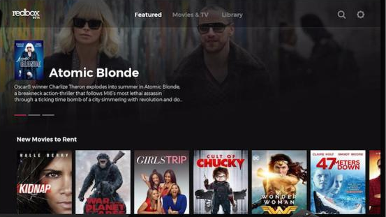 Redbox Roku app, 2017 (before redesign)
